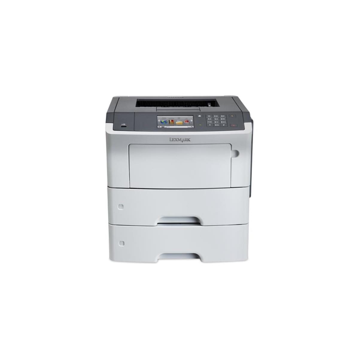 Lexmark MS610dte Monochrome Laser Printer, 50ppm Speed, 1200dpi, 1200 Sheet -  35S0550
