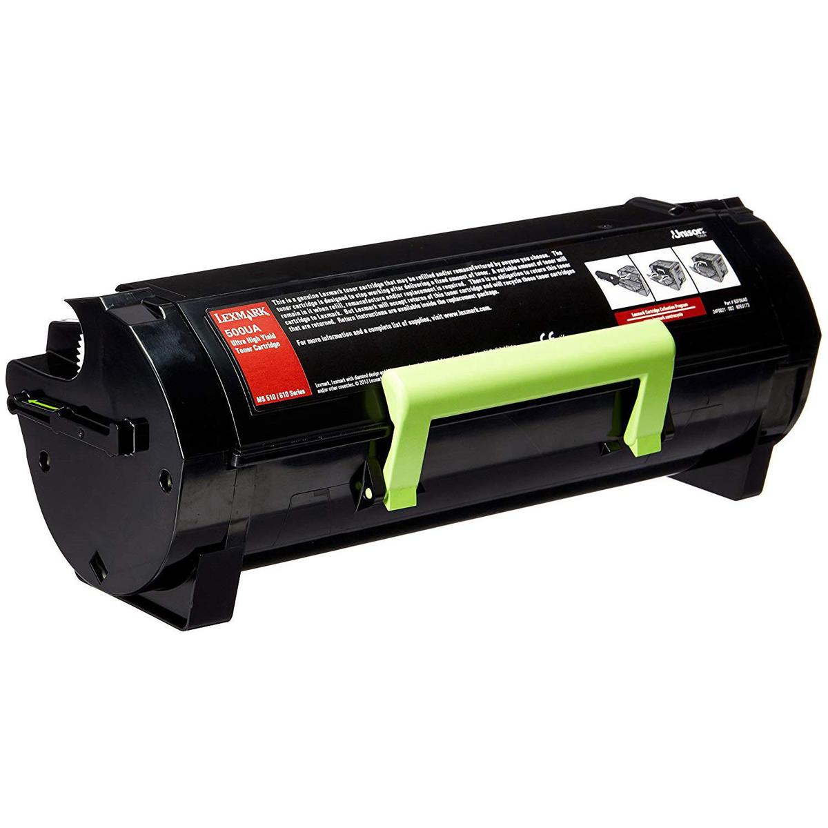 

Lexmark 50F0UA0 Black Ultra High Yield Toner Cartridge for 500UA Series Printers