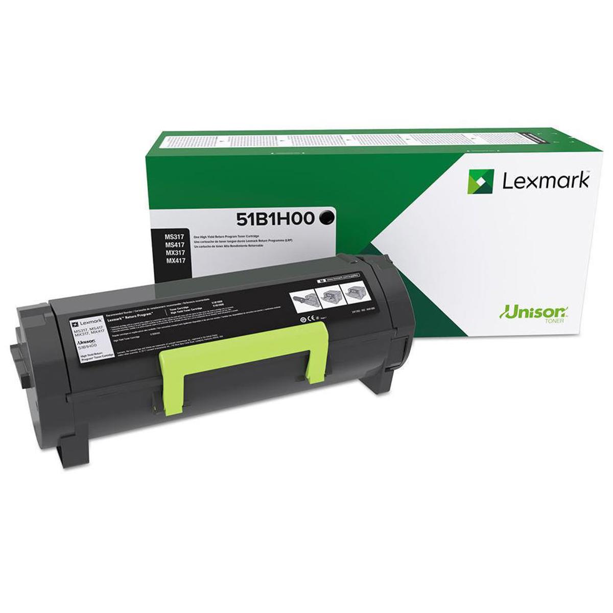 

Lexmark Black High Yield Laser Toner Cartridge for MX/MS 417/517/617 Printer