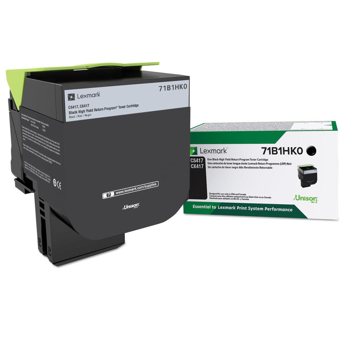 

Lexmark Black High Yield Return Prog. Toner Cartridge for CS/CX 417/517 Printer