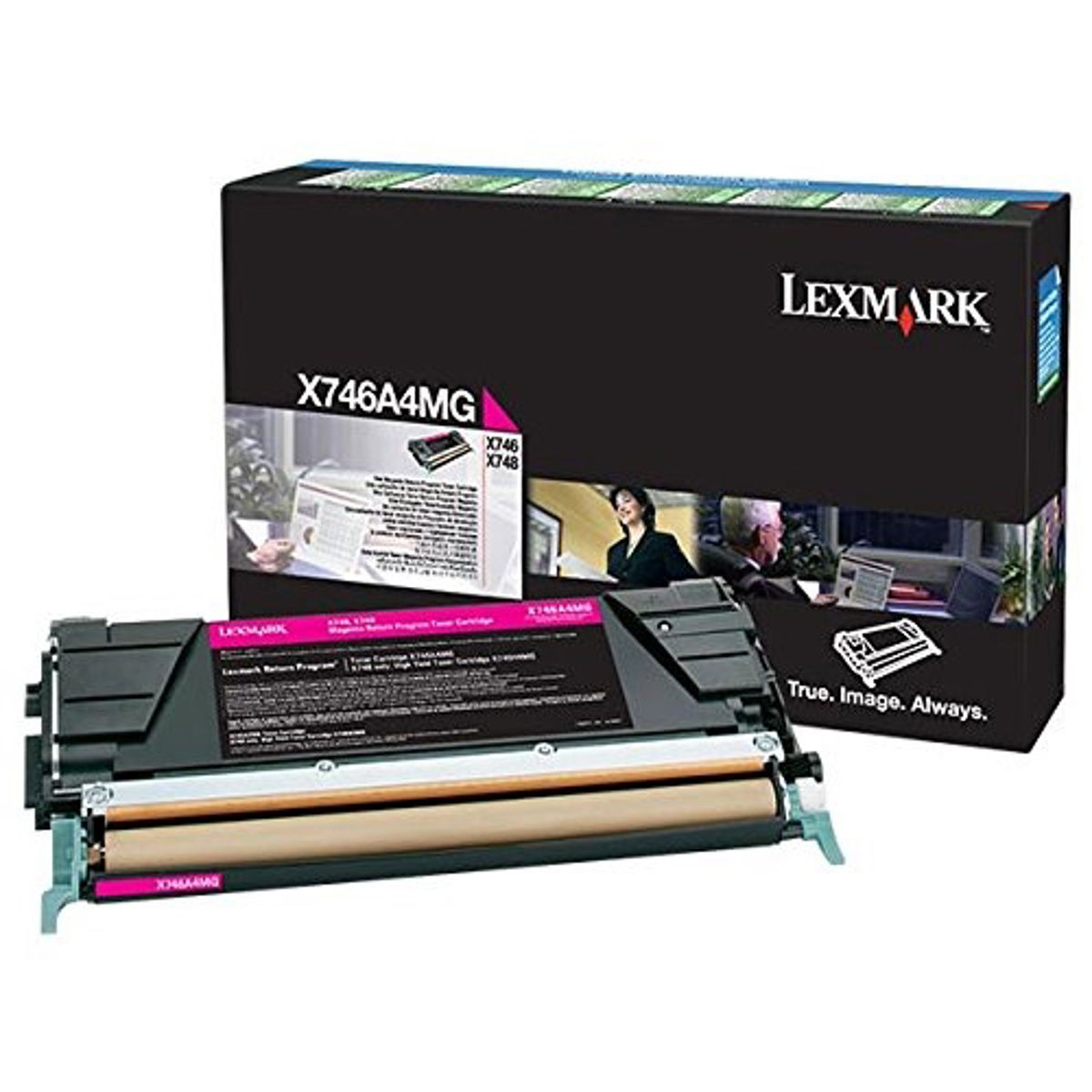 

Lexmark Laser Toner Cartridge, Magenta, Yield: 6000 Page, 1 Pack