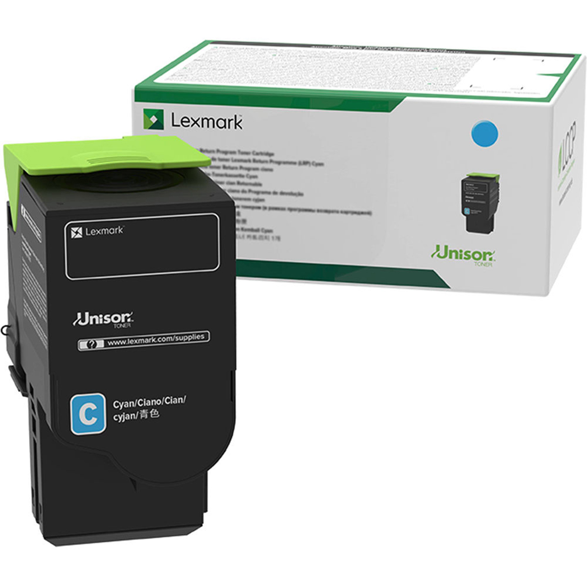 

Lexmark 78C1XC0 Cyan Extra High Yield Return Program Toner Cartridge