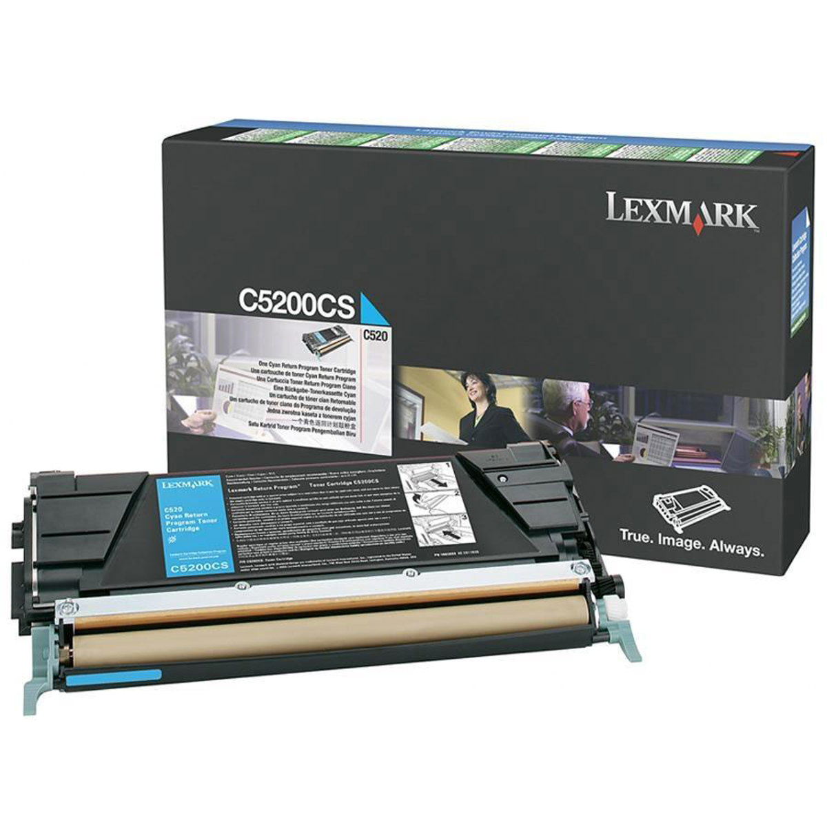 

Lexmark C5200CS Cyan Return Program Toner Cartridge, 1500 Pages Yield