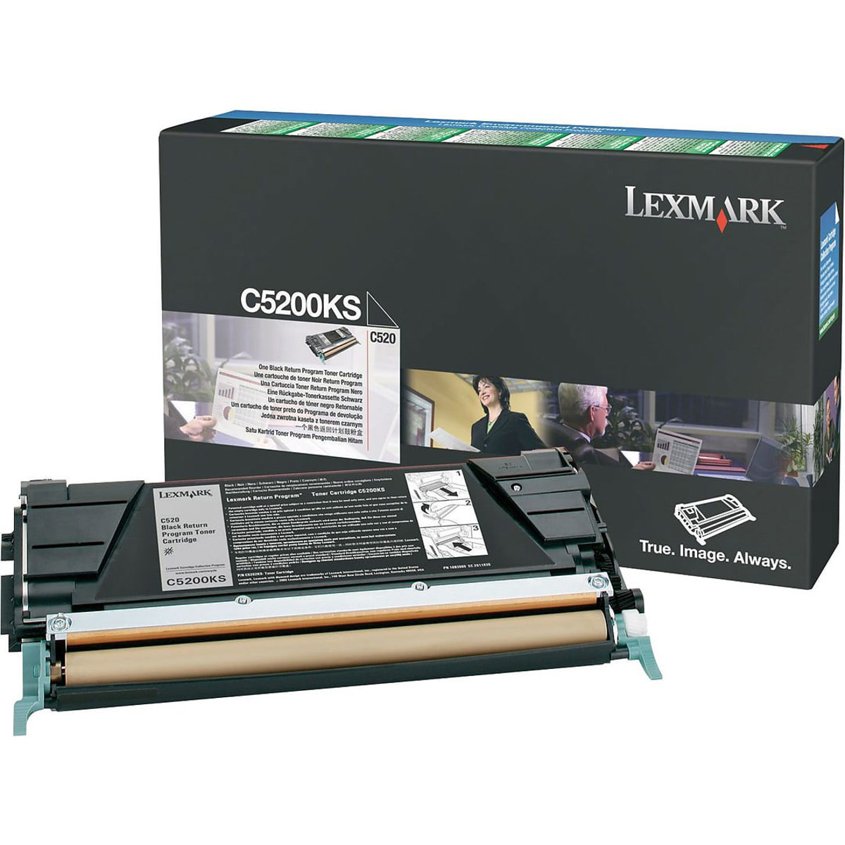 

Lexmark C5200KS Black Return Program Toner Cartridge, 1500 Pages Yield