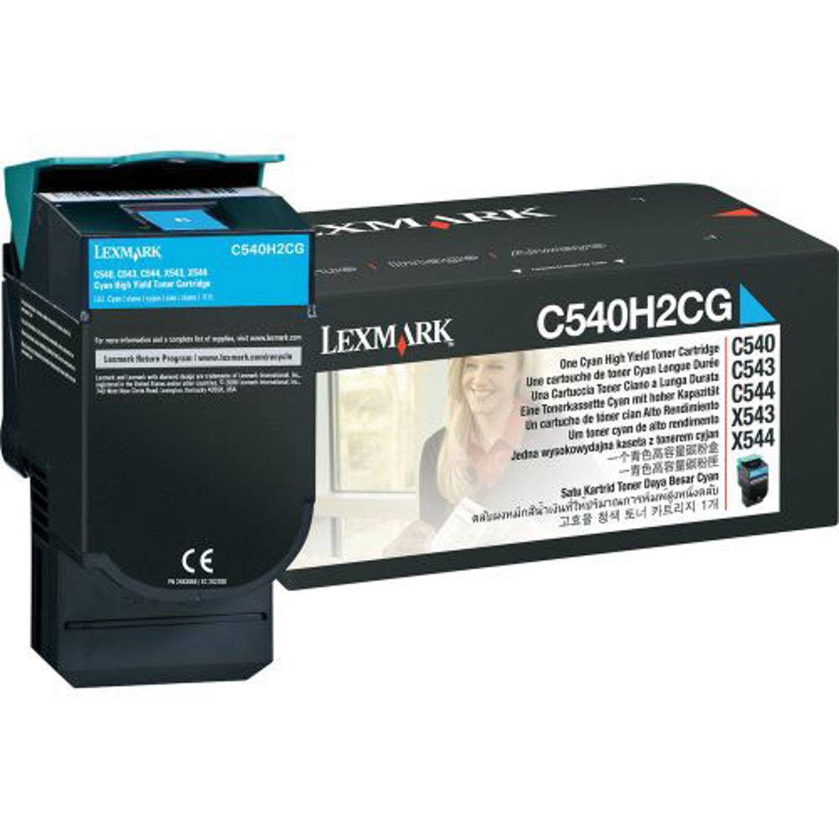 

Lexmark C540H2CG Cyan High Yield Toner Cartridge 2000 Pages Yield