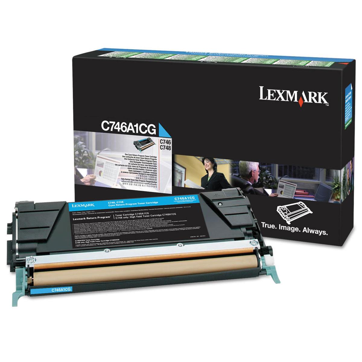 

Lexmark Cyan Return Program Laser Toner Cartridge for C746 and C748 Printers