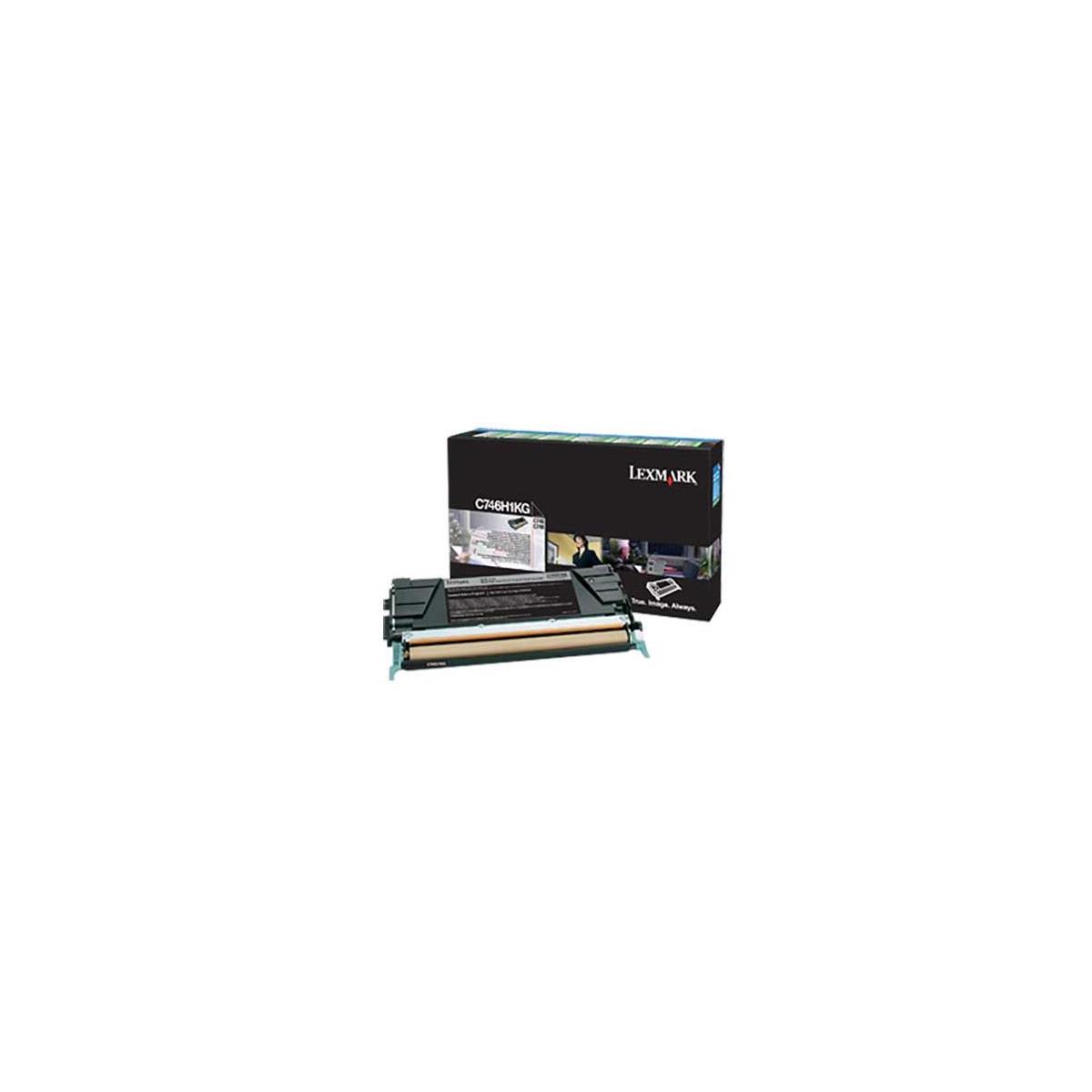 Image of Lexmark Black Toner Cartridge for C746 and C748 Color Laser Printer