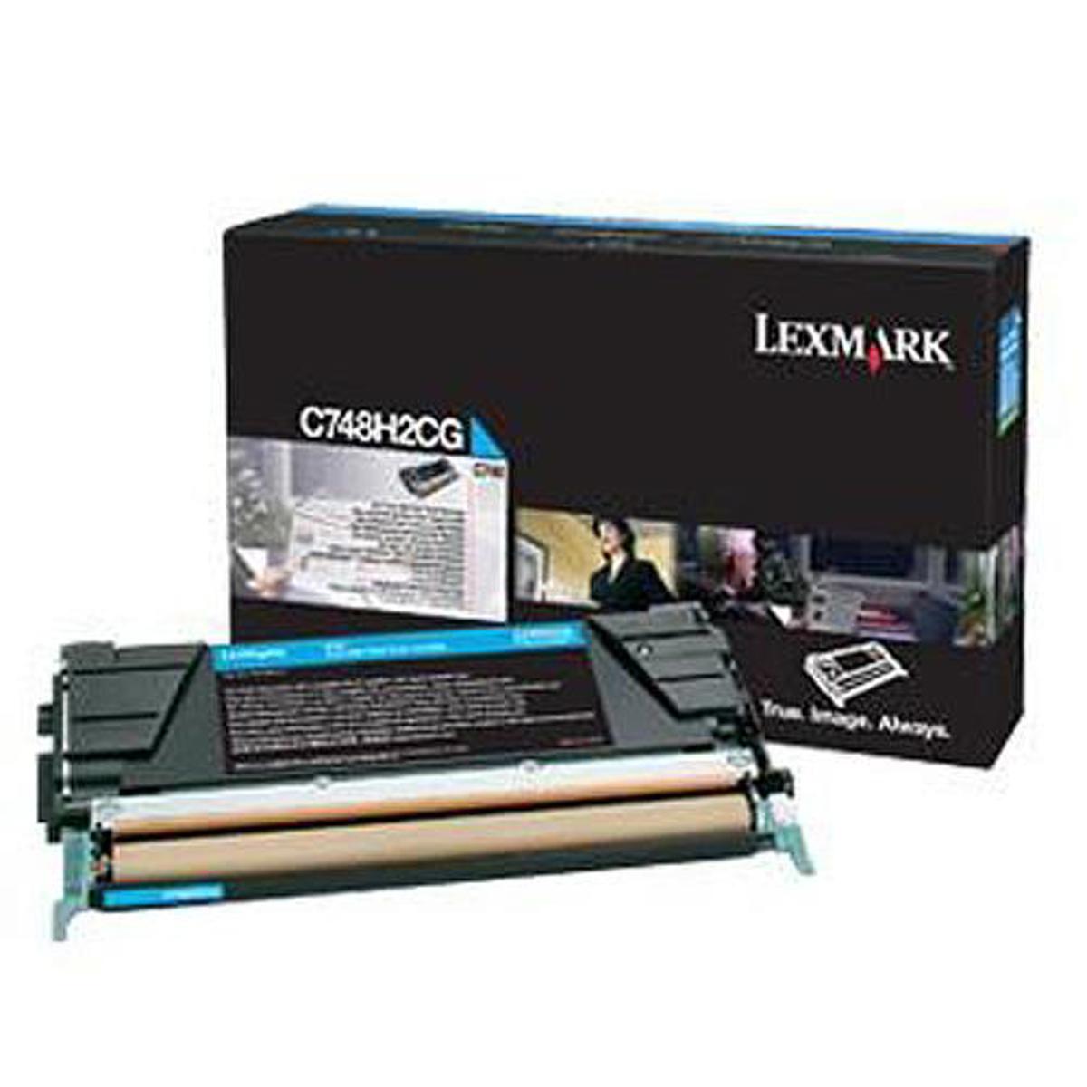 

Lexmark C748H2CG Cyan High Yield Toner Cartridge for C748, 10000 Pages Yield