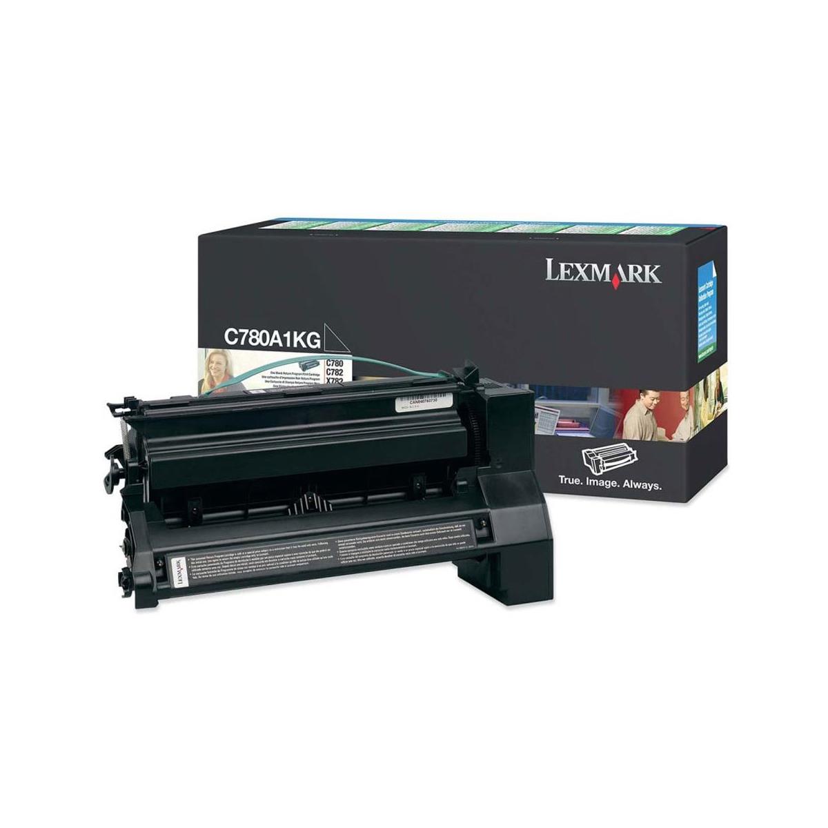 Image of Lexmark C780A1KG Lexmark Black Toner Cartridge