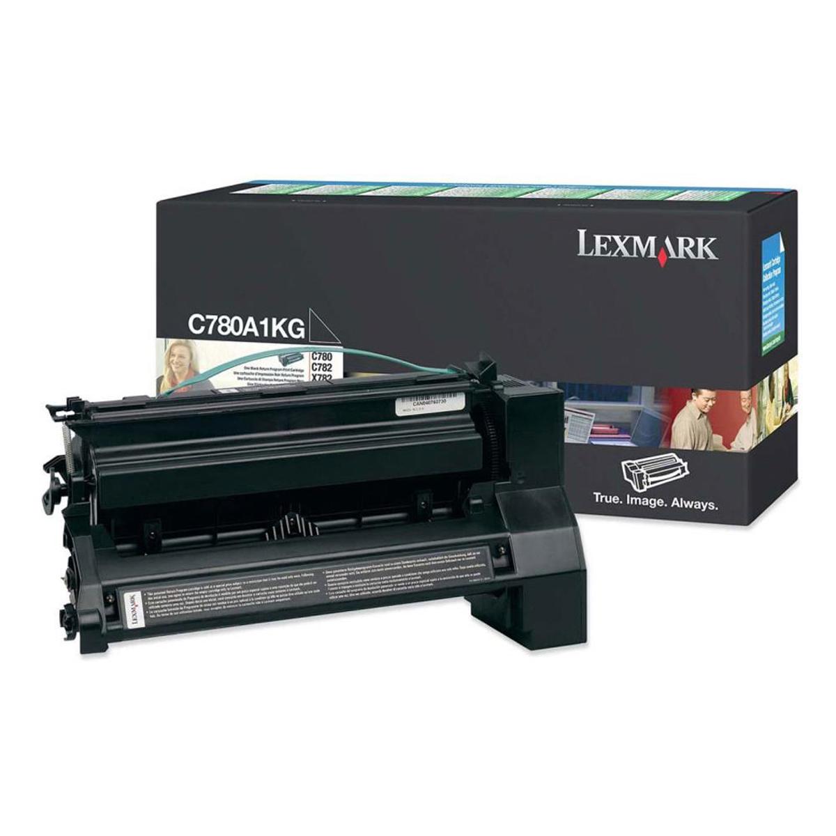 Image of Lexmark C780A1KG Lexmark Black Toner Cartridge