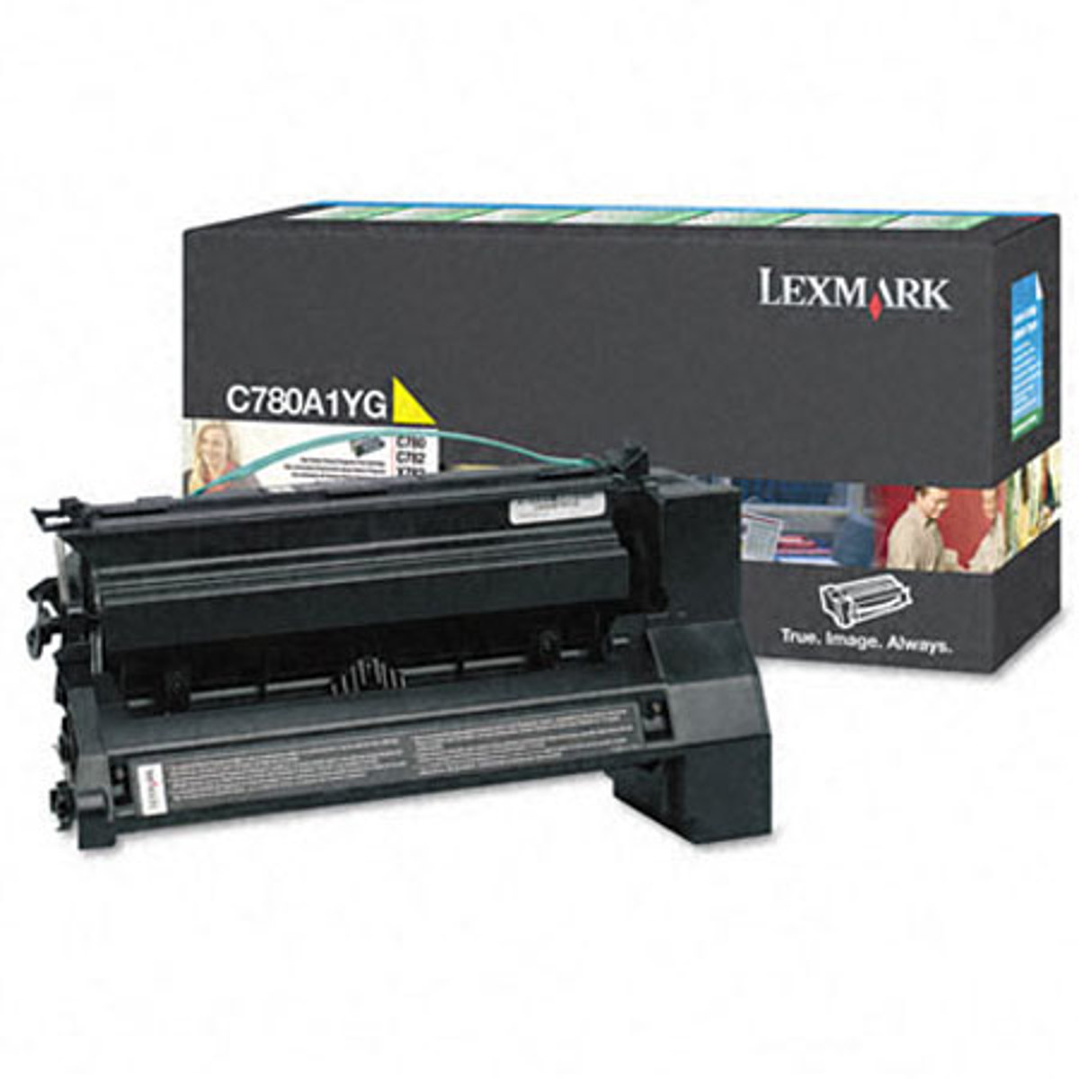 Image of Lexmark C780A1YG Lexmark Yellow Laser Toner Cartridge