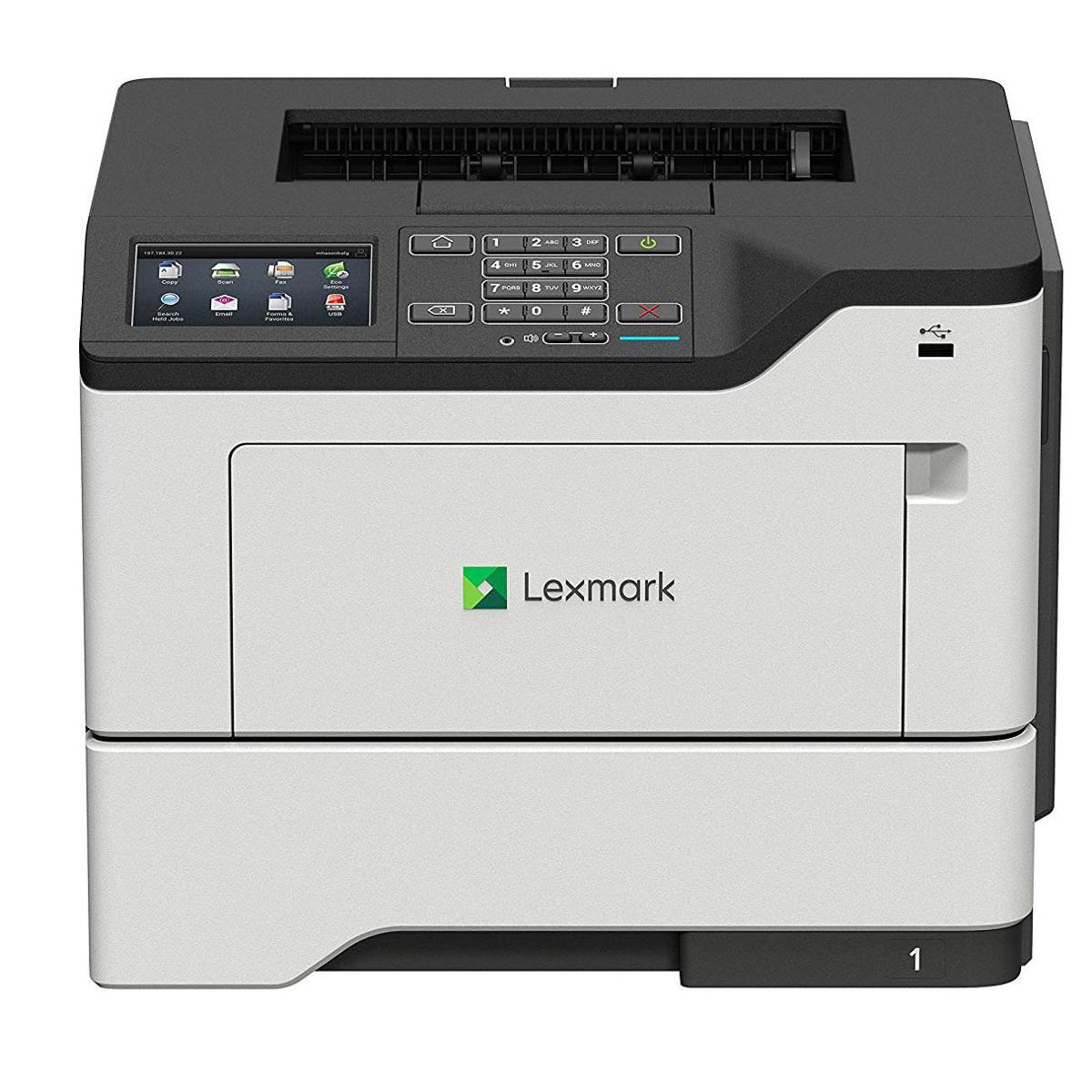 

Lexmark MS622de Touchscreen Monochrome Laser Printer, 50ppm, 650 Pages Standard