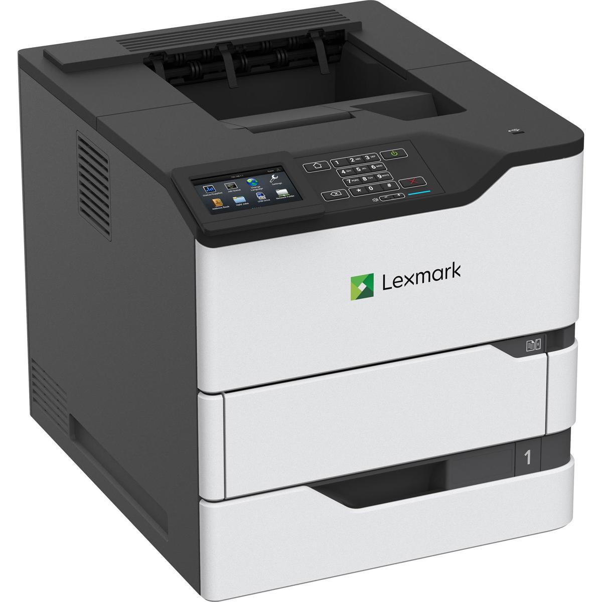 

Lexmark MS826de Touchscreen Monochrome Laser Printer, 70ppm, 650 Pages Standard