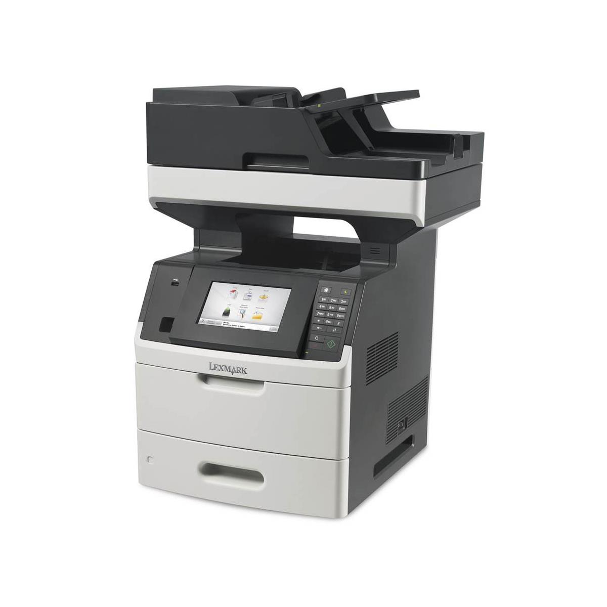 Lexmark MX711dthe B&W Laser MFP, 320GB HDD, 70ppm, 1200 Pages Standard -  24T7406