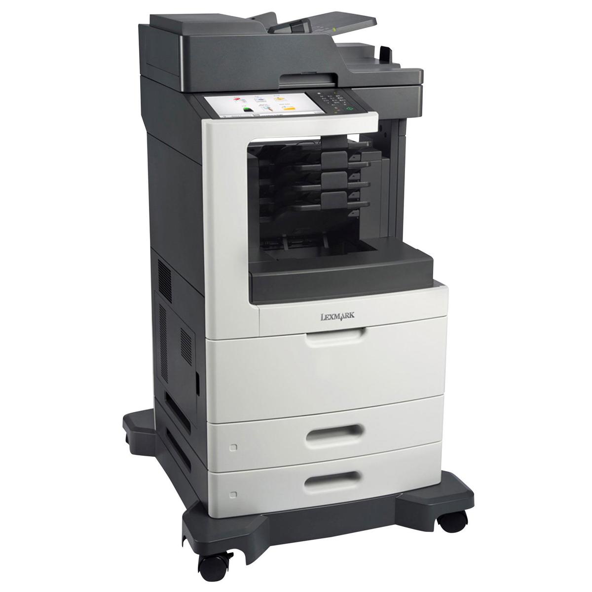 

Lexmark MX810dme B&W Laser MFP with 4-Bin Mailbox, 55ppm, 1200 Pages Standard