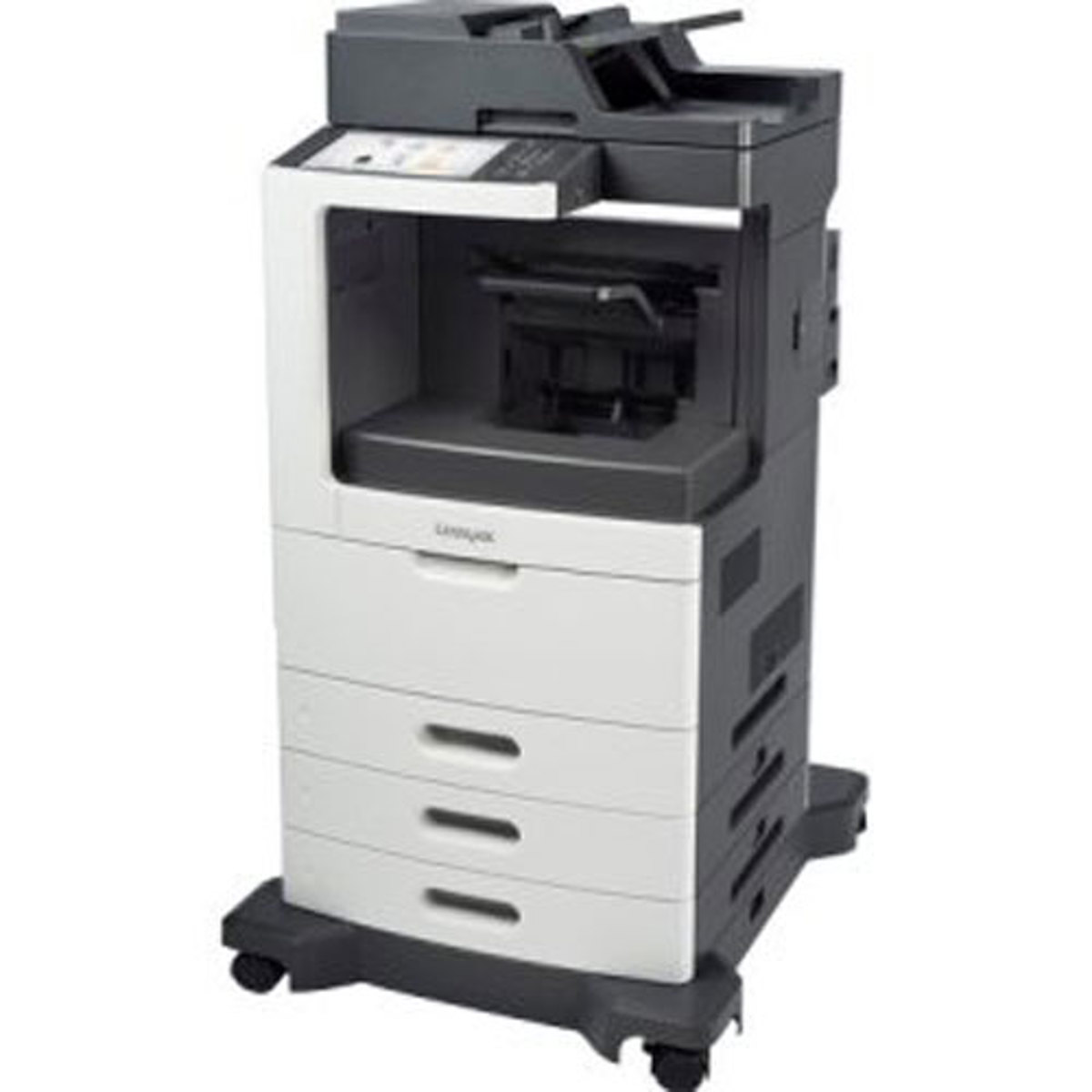 

Lexmark MX810dtpe B&W Laser MFP, Staple-Hole Punch, 55ppm, 1750 Pages Standard