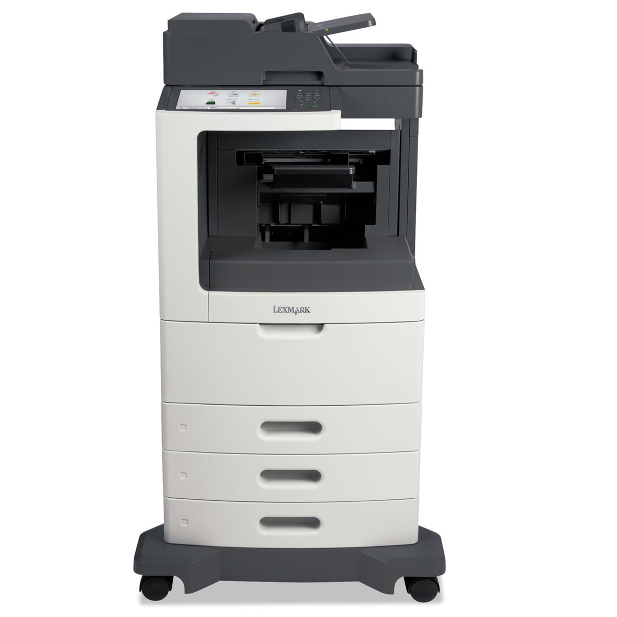 

Lexmark MX812dtpe B&W Laser MFP Staple-Hole Punch, 70 ppm, 1750 Pages Standard