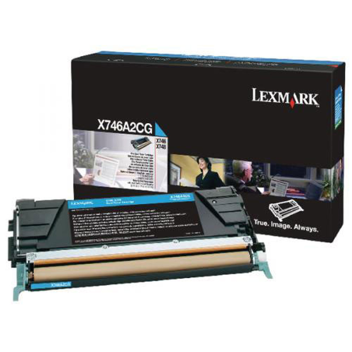 

Lexmark X746A2CG Cyan Toner Cartridge for X746/X748 Printers, 7000 Pages Yield