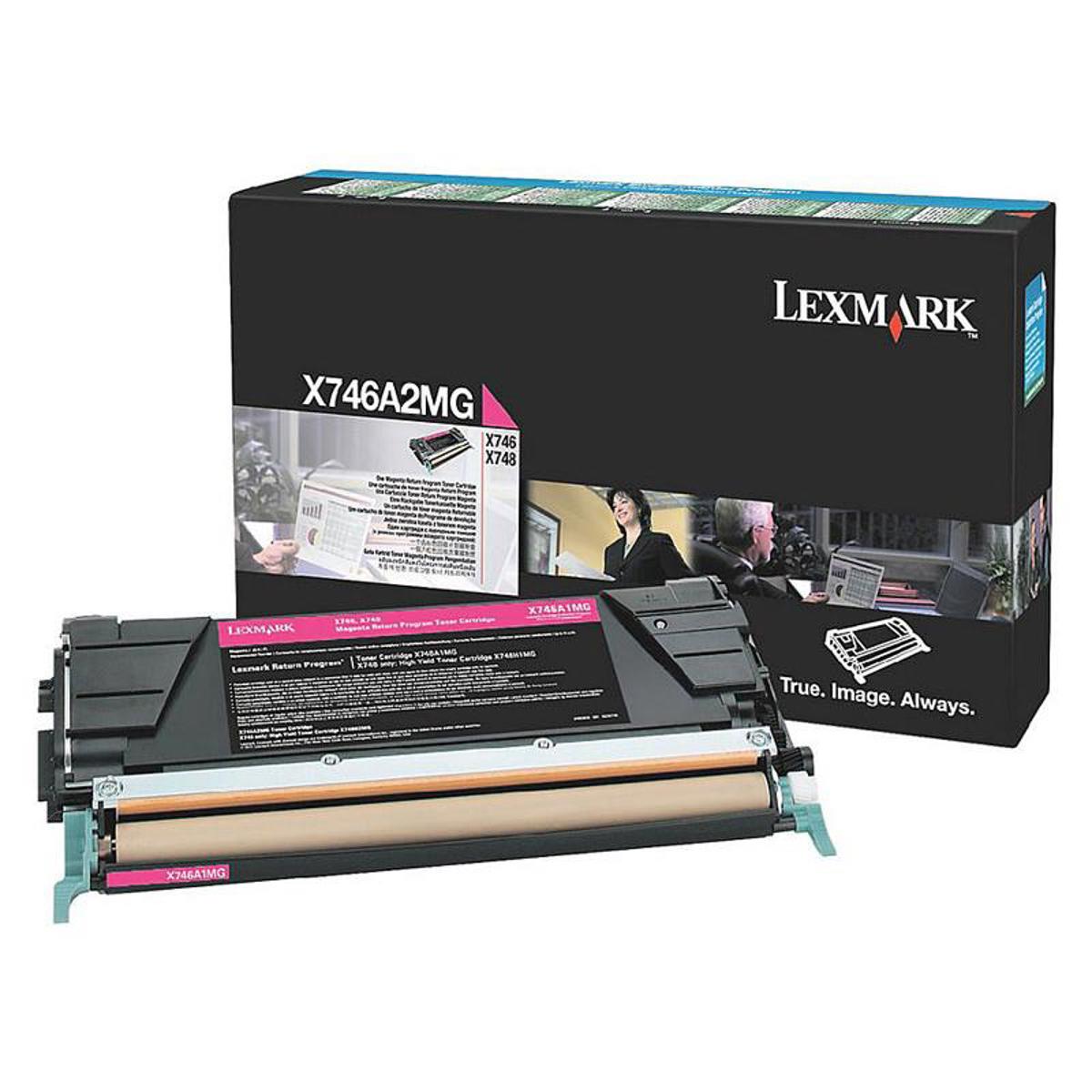 

Lexmark X746A2MG Magenta Toner Cartridge for X746/X748 Printer, 7000 Pages Yield