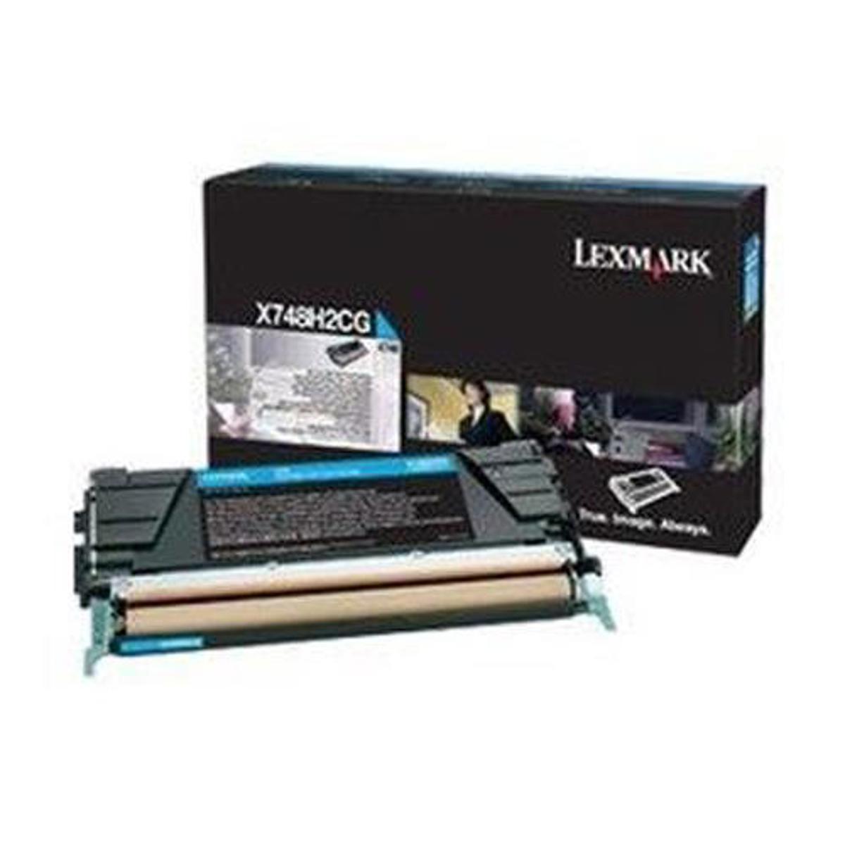 

Lexmark X748H2CG Cyan High Yield Toner Cartridge, 10000 Pages Yield