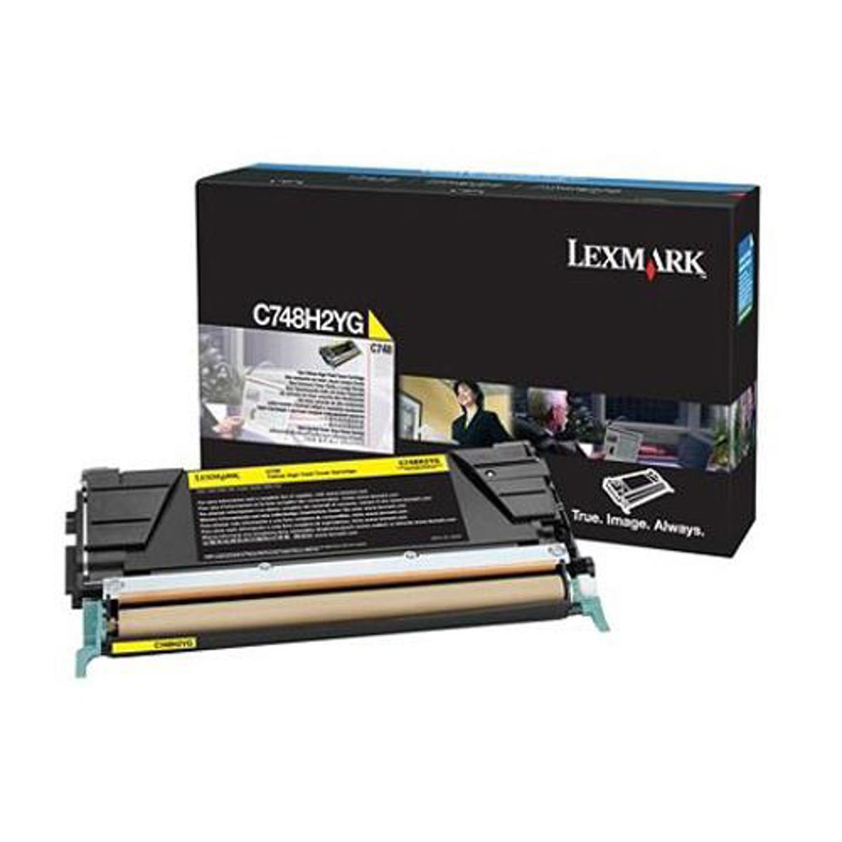 

Lexmark X748H2YG Yellow High Yield Toner Cartridge, 10000 Pages Yield