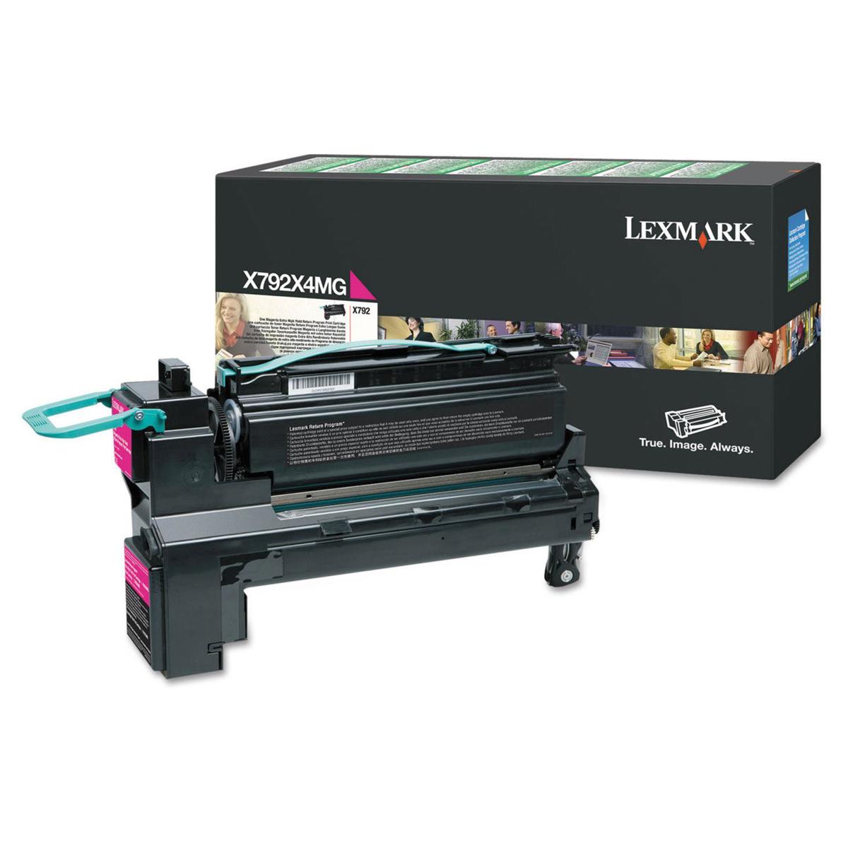 

Lexmark X792X4MG Magenta Extra High Yield Return Program Cartridge, 20000 Yield