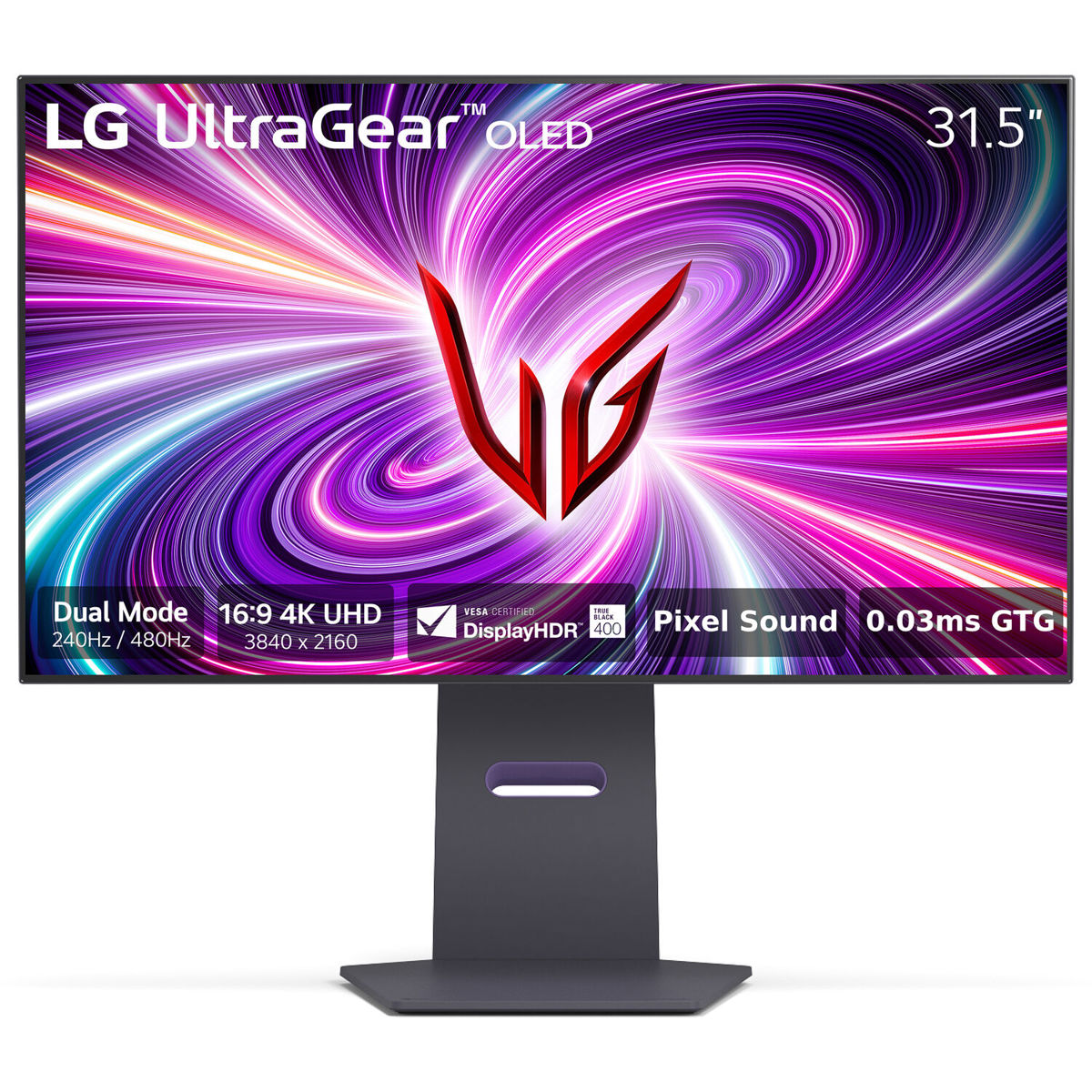 

LG UltraGear 32" 16:9 Dual Mode 4K UHD 240Hz & FHD 480Hz OLED HDR Gaming Monitor