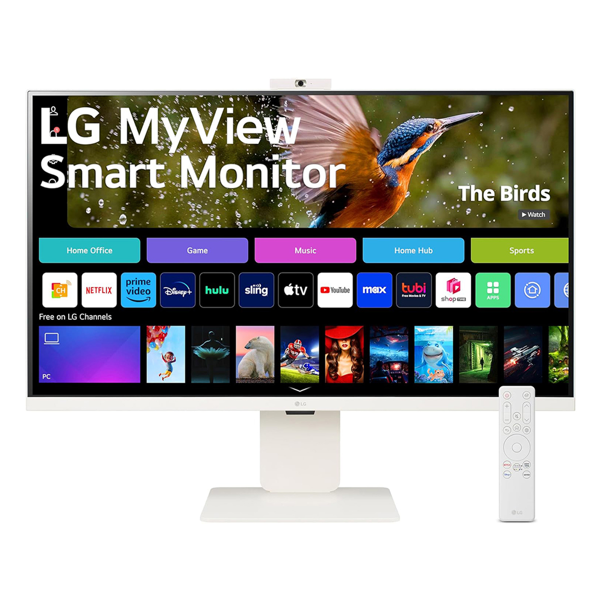 

LG MyView 32SR85U 31.5" 16:9 4K IPS LCD Smart Monitor w/WebOS and Webcam, White