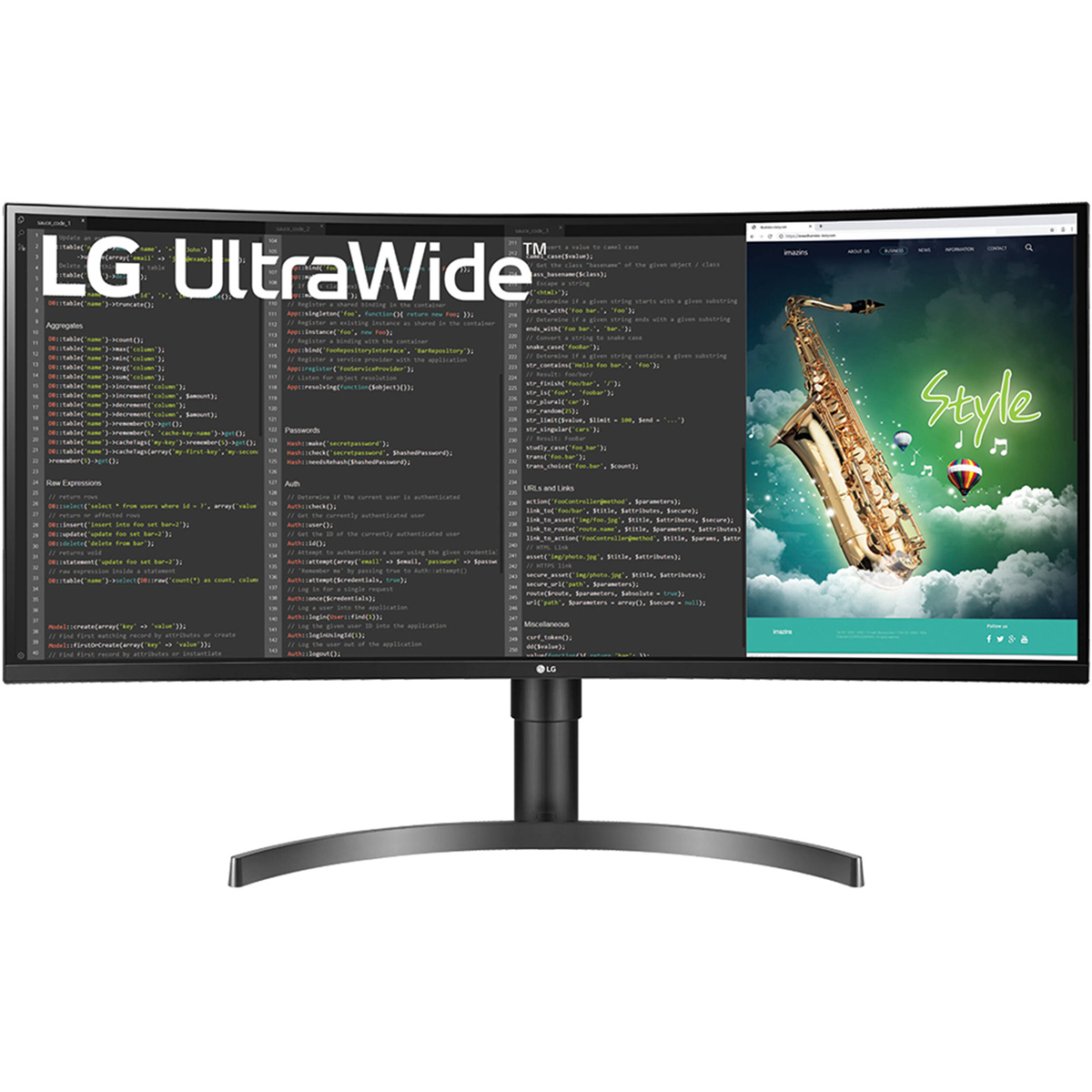 

LG 35BN75CN-B 35" 21:9 UltraWide QHD 100Hz Curved VA LED LCD HDR Monitor, Black