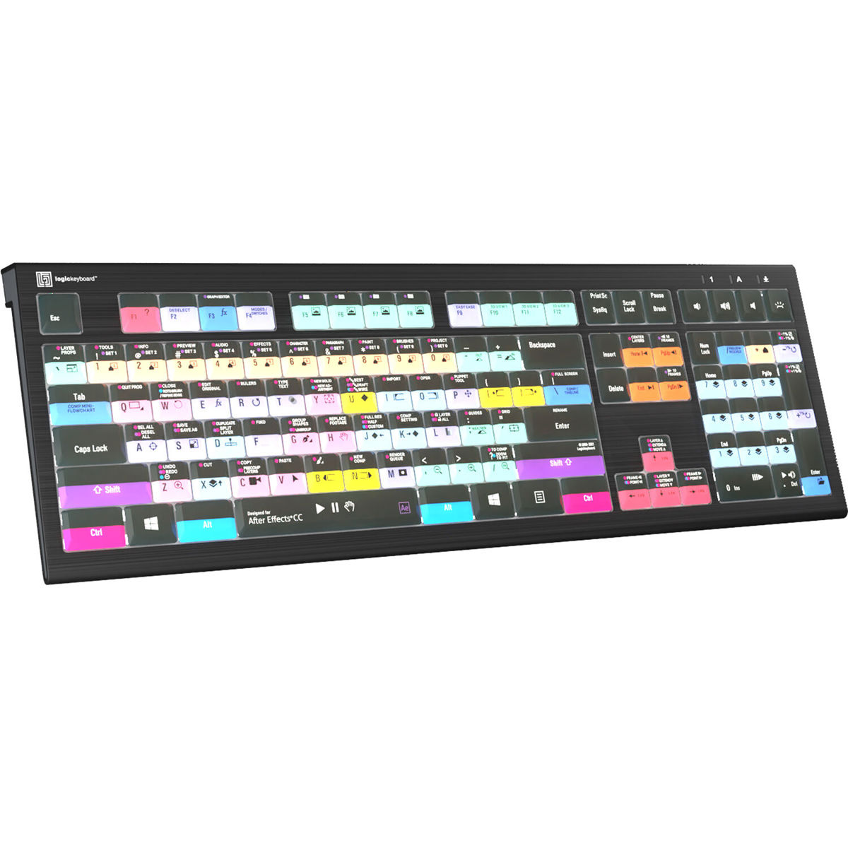 

LogicKeyboard ASTRA 2 Series PC Wired Keyboard for Adobe After Effects CC, US
