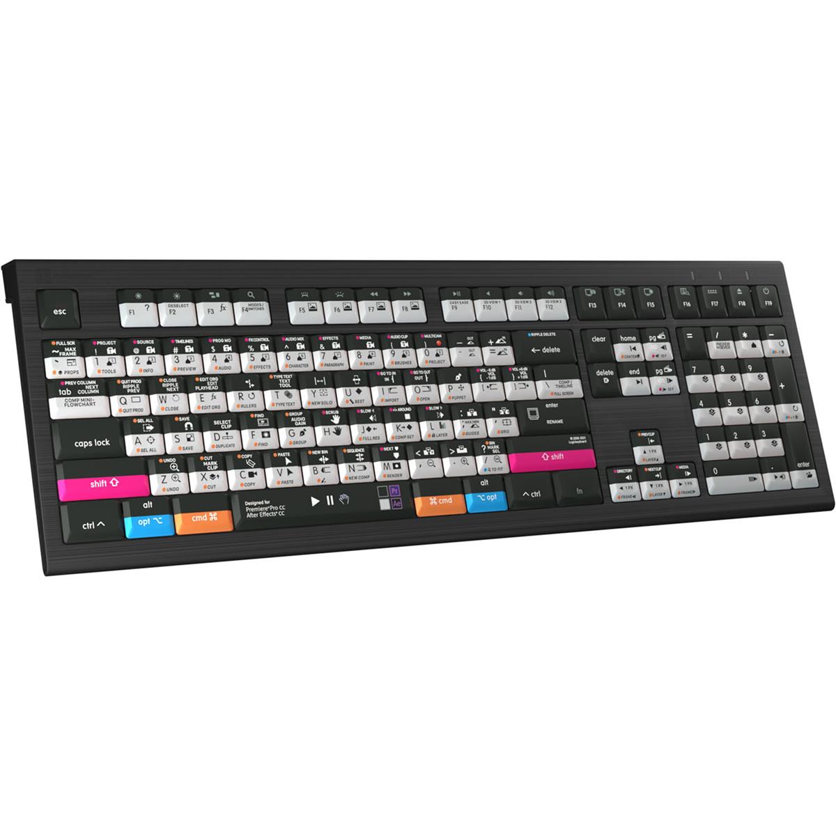 Image of LogicKeyboard ASTRA 2 Mac Wired Keyboard for Premiere Pro/After Effects CC