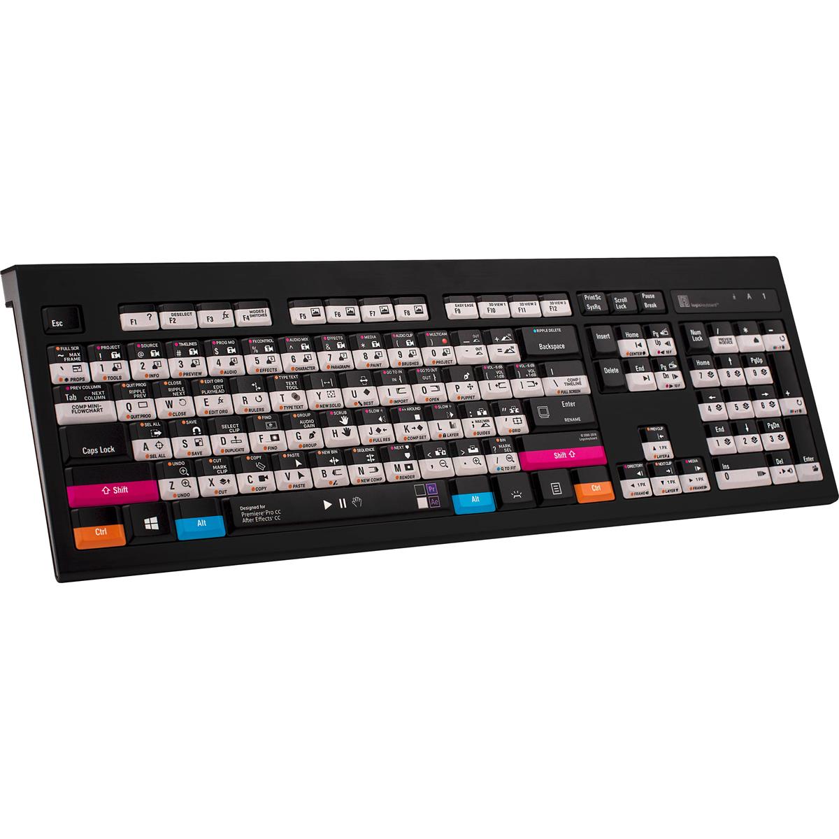 Image of LogicKeyboard ASTRA PC Backlit Keyboard for Adobe Premiere Pro/After Effects