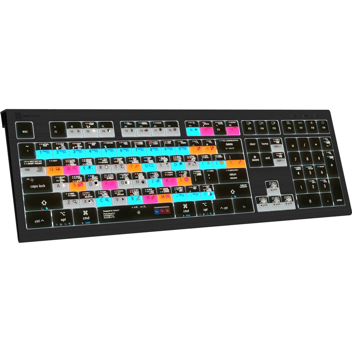 Проводная клавиатура LogicKeyboard ASTRA 2 серии Mac для графического дизайнера Adobe, США