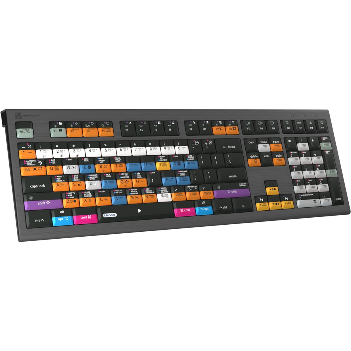 Image of LogicKeyboard ASTRA 2 Mac Wired Backlit Keyboard for Blender 3D