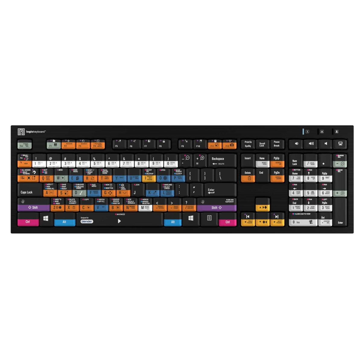 

LogicKeyboard Blender 3D - PC Nero Slim Line Wired Keyboard