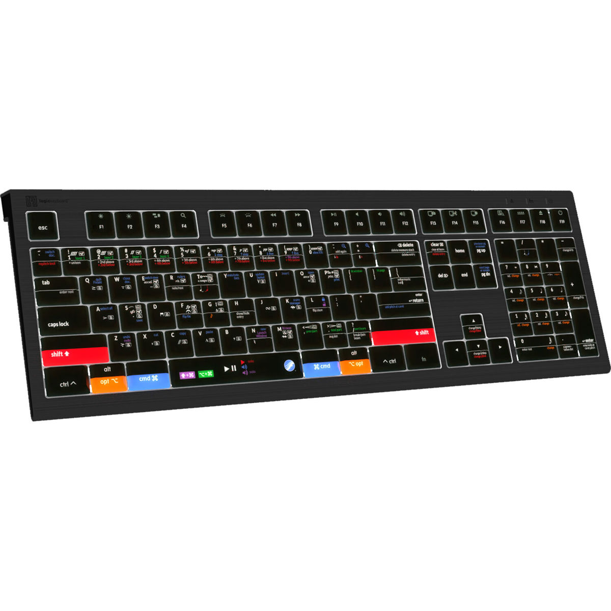 

LogicKeyboard ASTRA 2 Series Mac Wired Backlit Keyboard for MakeMusic Finale, US