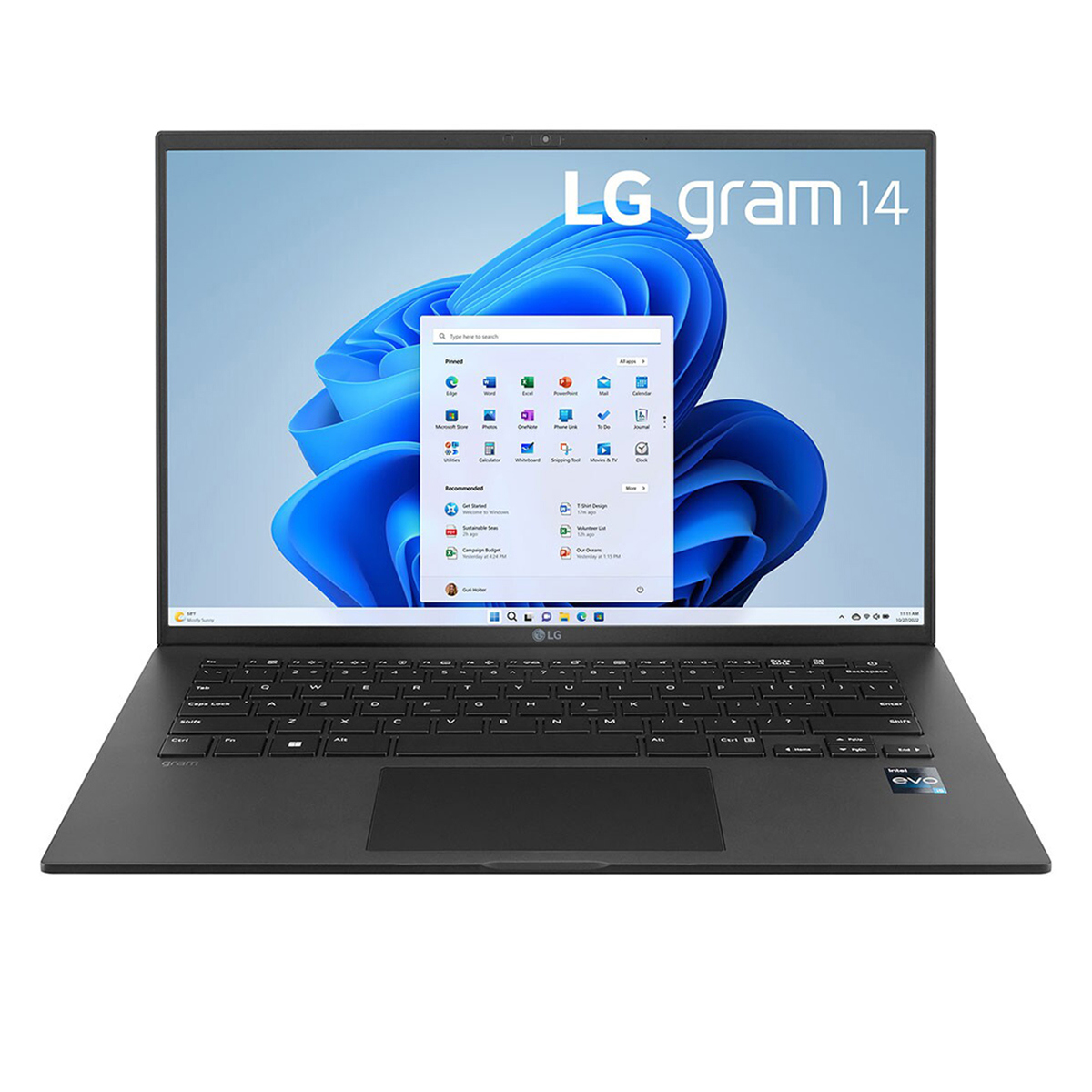 

LG Gram 14" WUXGA Notebook Computer, i7-1360P, 16GB, 1TB SSD,W11P,Obsidian Black