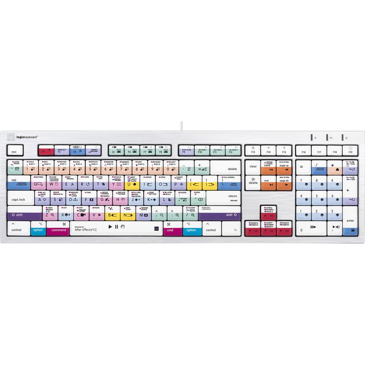 Image of LogicKeyboard ALBA Adobe After Effects CC Mac Wired Keyboard