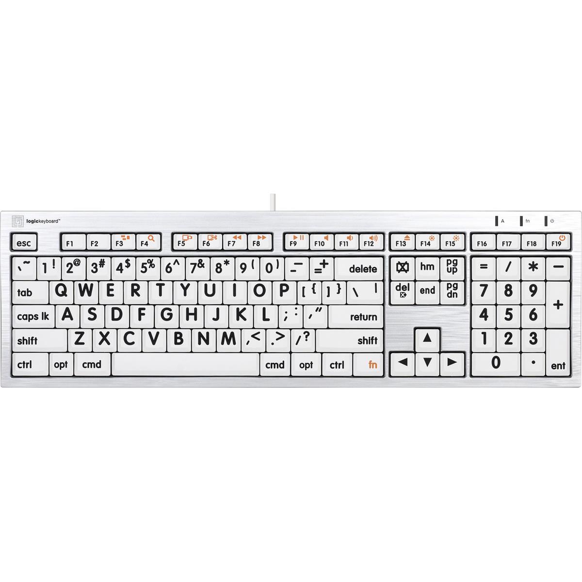 Image of LogicKeyboard ALBA Large Print Mac Pro Keyboard (American English)