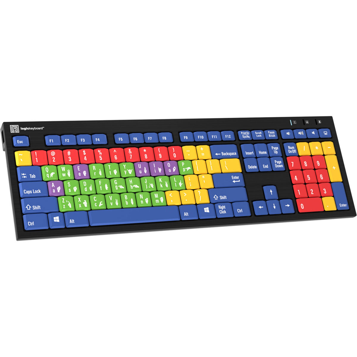 

LogicKeyboard Nero PC Pedagogy Learning Wired Keyboard, US English