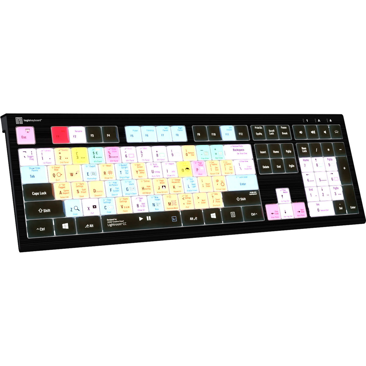 

LogicKeyboard ASTRA 2 Series PC Wired Keyboard for Adobe Lightroom CC/6, US