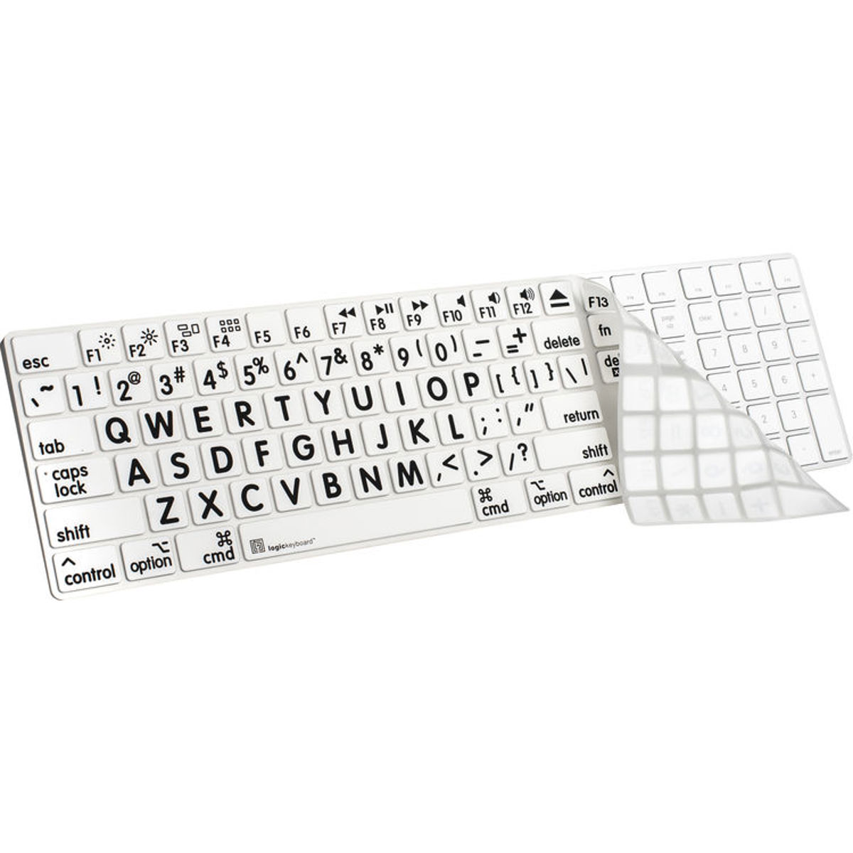 

LogicKeyboard XLPrint LogicSkin Black on White Apple Magic Keyboard Cover