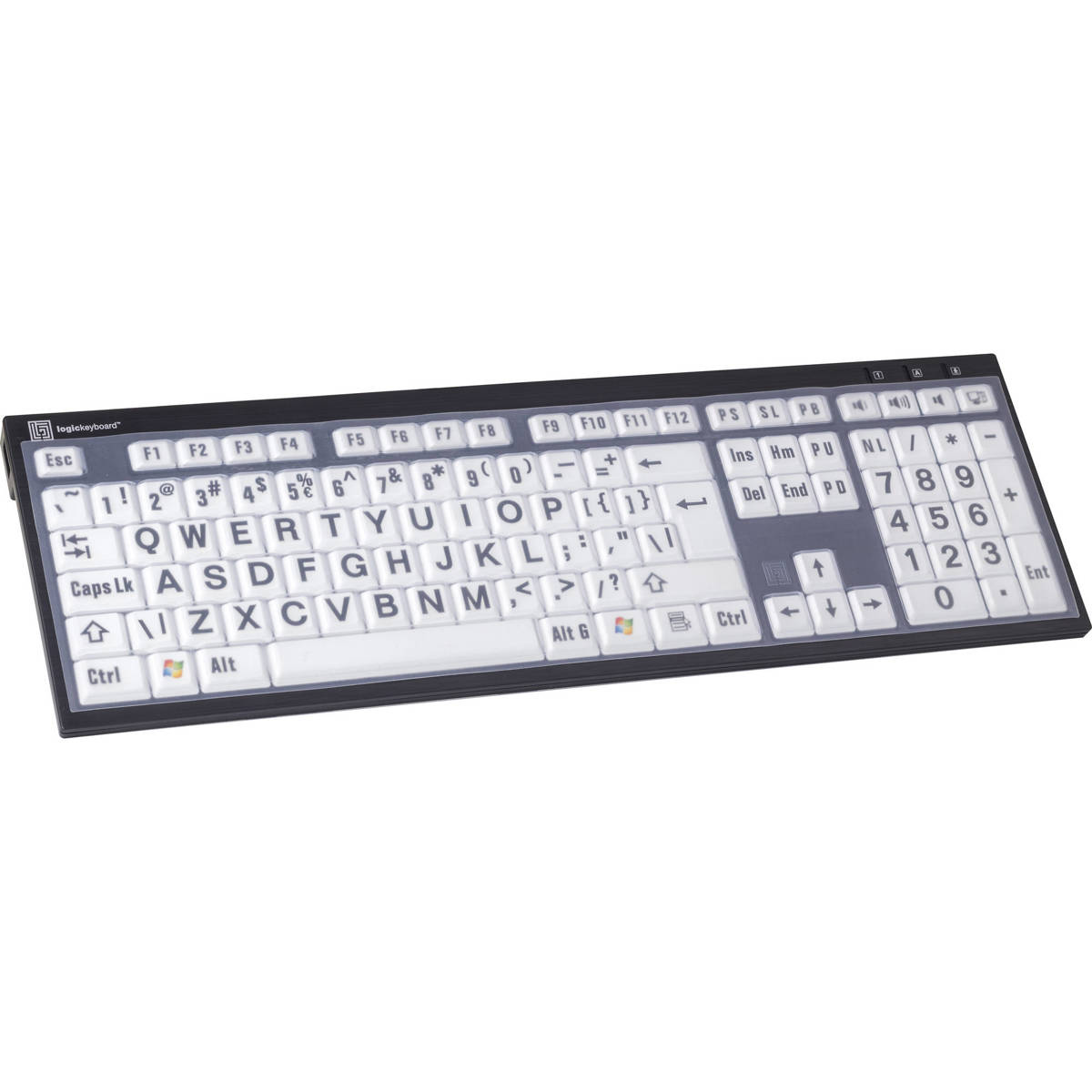 

LogicKeyboard LogicSkin Silicone Protective Cover, PC Slim Line Keyboard, Clear