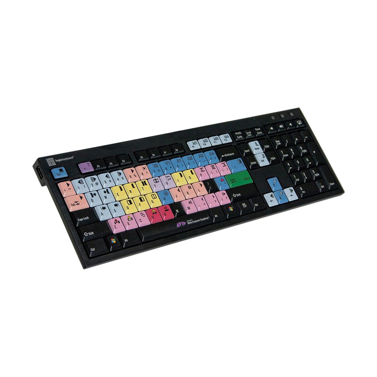 Image of LogicKeyboard Avid Media Composer American English Nero PC Slim Line Keyboard