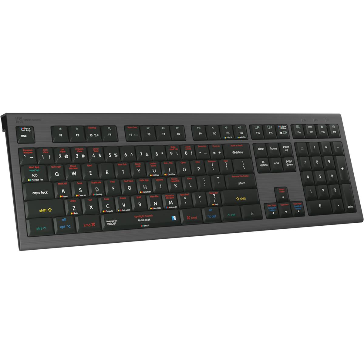 Image of LogicKeyboard ASTRA 2 Series Mac Wired Backlit Shortcut Keyboard for MacOS X