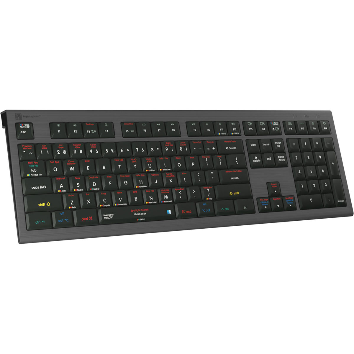 

LogicKeyboard ASTRA 2 Series Mac Wired Backlit Shortcut Keyboard for MacOS X, US
