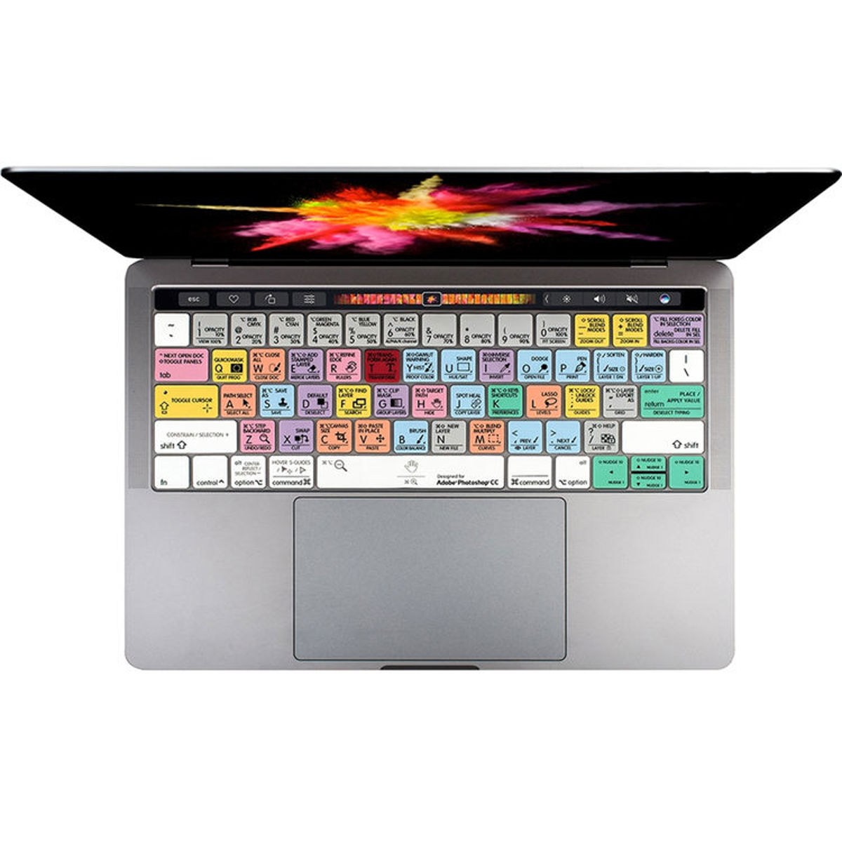 Image of LogicKeyboard Keyboard Skin Cover for Adobe Photoshop CC Macbook Pro Keyboard