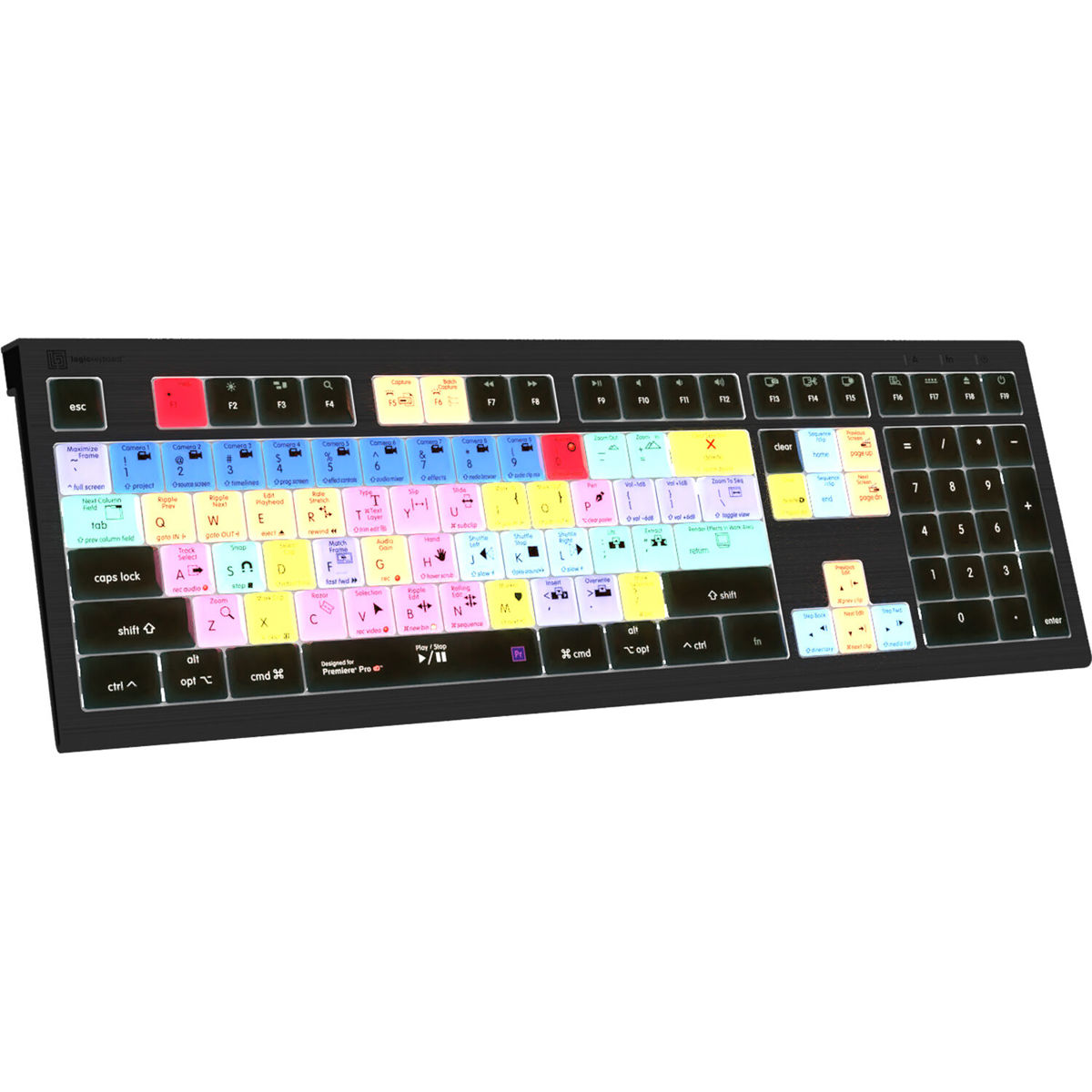 

LogicKeyboard ASTRA 2 Series Mac Wired Keyboard for Adobe Premiere Pro CC, US