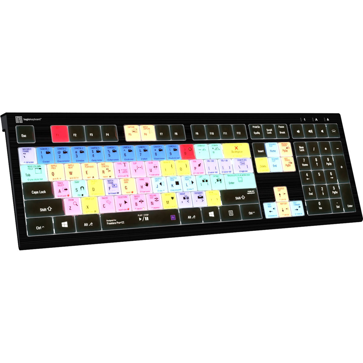 

LogicKeyboard ASTRA 2 Series PC Wired Keyboard for Adobe Premiere Pro CC, US