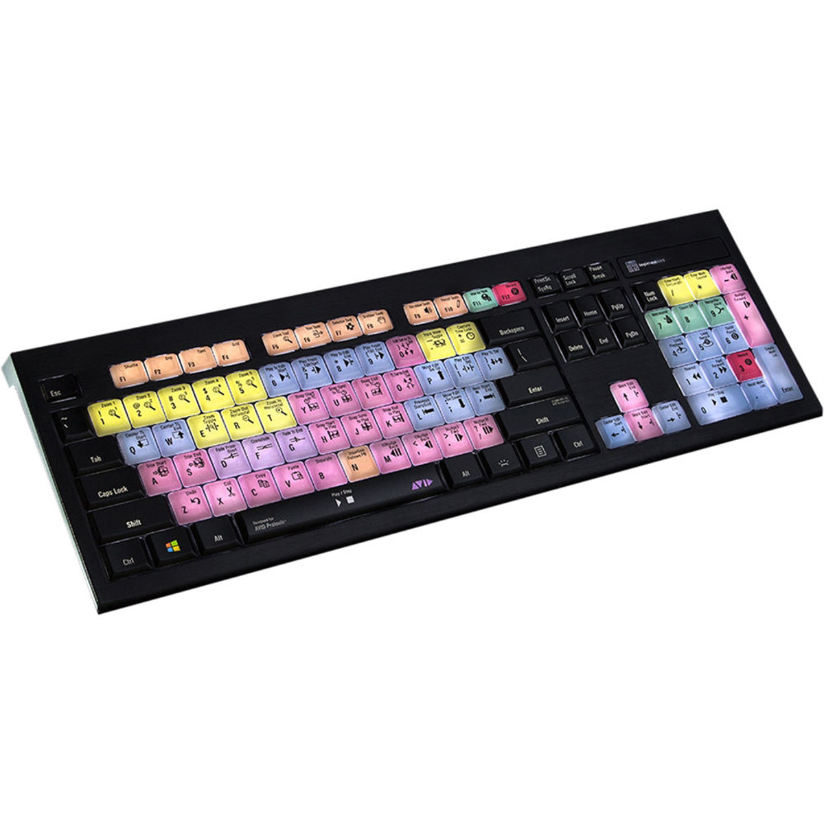 Image of LogicKeyboard Avid Pro Tools Astra Backlit PC American English Keyboard